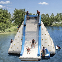 Glissières d'eau commerciales gonflables de parc aquatique Châteaux de piscine pour adultes et enfants Maisons de rebond Parcs aquatiques Glissières de châteaux sautants