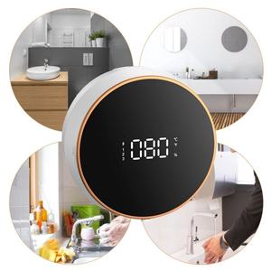 Distributeur automatique de savon liquide mural circulaire avec capteur de logo, fonctionnement sans contact, pour les mains et la vaisselle - Product Image 5