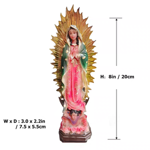 Resina personalizada <span class=keywords><strong>Nuestra</strong></span> <span class=keywords><strong>Señora</strong></span> <span class=keywords><strong>de</strong></span> <span class=keywords><strong>Guadalupe</strong></span> Estatua María Estatuilla <span class=keywords><strong>Iglesia</strong></span> Escultura - Product Image 5