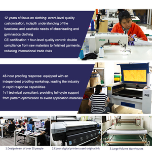 OEM ชุดเชียร์ลีดเดอร์ของสาวๆชุดเต้นมีสไตล์ชุดการแสดง - Product Image 6