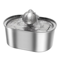 PAIPET Dispensador de Agua para Mascotas de 3.2L, Acero Inoxidable 304, Alimentación USB, Circulación Automática, Diseño Desmontable, para Perros, Gatos y Mascotas Pequeñas