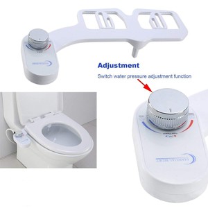 Accesorio <span class=keywords><strong>de</strong></span> bidé <span class=keywords><strong>de</strong></span> doble boquilla ABS <span class=keywords><strong>para</strong></span> inodoro estándar, control <span class=keywords><strong>de</strong></span> presión <span class=keywords><strong>manual</strong></span>, instalación DIY, pulverizador <span class=keywords><strong>de</strong></span> inodoro autolimpiante sin electricidad - Product Image 1