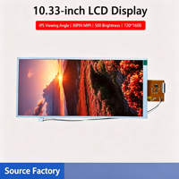 Écran TFT de 10,33 pouces, résolution 720*1600, rétroéclairage LED, écran LCD vertical pour contrôle industriel avec MIPI 30 broches