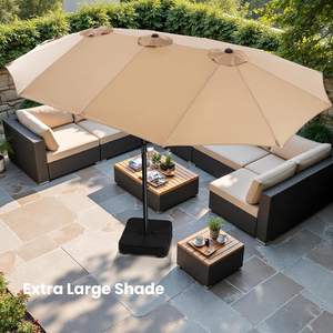 Base <span class=keywords><strong>de</strong></span> <span class=keywords><strong>parasol</strong></span> <span class=keywords><strong>de</strong></span> jardin double face surdimensionnée <span class=keywords><strong>rectangulaire</strong></span> <span class=keywords><strong>de</strong></span> 15 pieds Grand <span class=keywords><strong>parasol</strong></span> <span class=keywords><strong>de</strong></span> <span class=keywords><strong>table</strong></span> d'extérieur pour bases <span class=keywords><strong>de</strong></span> parapluies <span class=keywords><strong>de</strong></span> patio - Product Image 1