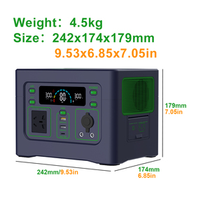 Lifepo4 סוללת ליתיום 110v 220v טהור sine גל מיני כל בבית אחד חיצוני פנימי פנימי גנרטור סולרי נייד 300w - Product Image 5