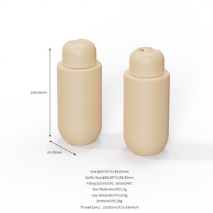 Botella de HDPE de 200ml, <span class=keywords><strong>250ml</strong></span>, 300ml, 350ml con Tapa de Disco y Acabado Suave al Tacto para Gel de Ducha, Champú y Loción Cosmética - Product Image 4