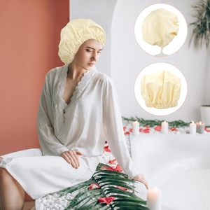 Gran oferta, gorro <span class=keywords><strong>de</strong></span> ducha <span class=keywords><strong>de</strong></span> <span class=keywords><strong>baño</strong></span> extra grande <span class=keywords><strong>de</strong></span> satén sólido, gorro <span class=keywords><strong>de</strong></span> <span class=keywords><strong>baño</strong></span> impermeable <span class=keywords><strong>de</strong></span> una sola capa con logotipo personalizado - Product Image 6