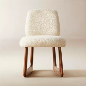 Sedia da Pranzo Modernista Pula in Bouclé per Casa, Ufficio e Appartamento - Product Image 4