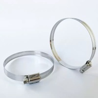 Factory American-style Snap Cap Stainless Steel Hose Clamp Buckle Cover Hoop Pipe Clip Reinforced Large Torque Automotive