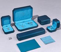 Étui à bijoux en cuir PU sur mesure haut de gamme, élégant, brossé, octogonal, pour collier