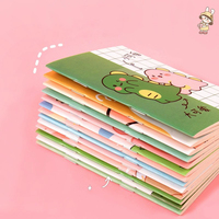 Cuaderno Creativo para Estudiantes, Diseño de Dibujos Animados, Bonito y Práctico, Fácil de Llevar, Cuaderno Pequeño