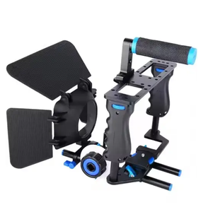 RD DSLR Rig Camera Cage Kit C200 Système de stabilisation portable Vidéo Rig pour Canon 5D Mark III IV 6D <span class=keywords><strong>7D</strong></span> Nikon D7200 <span class=keywords><strong>Sony</strong></span> A7 GH5 - Product Image 4