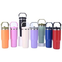 Gobelet isotherme en acier inoxydable de 20 oz et 30 oz avec couvercle, tasse de voyage isolée, tasse à café en acier inoxydable
