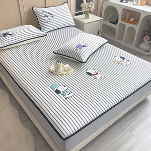 Offre Spéciale dessin animé broderie couvre-lit ensemble Cool haricot refroidisseur taie d'oreiller résistant à l'eau lavable matelas pliant - Product Image 2