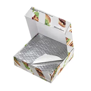 Haoyuan Zilver Aluminiumfolie Hamburger Burrito Folie Inpakpapier Folie