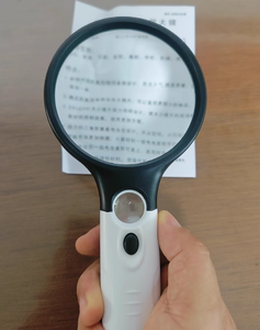 20x <span class=keywords><strong>80mm</strong></span> LED 백색광 램프 조명 핸드헬드 확대경 65mm 렌즈 및 ABS 소재 맞춤형 - Product Image 3