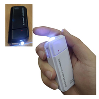 Boîtier de batterie d'urgence facile à utiliser avec lumière LED puissante pour téléphones portables, lecteurs MP3, appareils électroniques, idéal pour les voyages en extérieur, fonctionne avec 2 piles AA