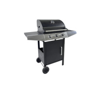 Gril de Barbecue de ménage de jardin populaire gril de BBQ extérieur branchement de gaz commercial avec le chariot
