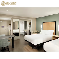 LivSmart Studios Ensemble de meubles de chambre à coucher en MDF 5 étoiles de luxe moderne et écologique personnalisable Hilton Hôtels Appartements Queen King