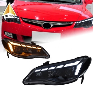 Kit di Retrofit Fari <span class=keywords><strong>Auto</strong></span> TQD10 con Luci Diurne e Effetto Occhio Arrabbiato per Honda Ciimo Civic FD2 2012-2015 - Product Image 2