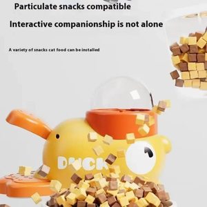 Interactive Pet Food Dispenser Toy, Duck Shape Slow Feeder Puzzle Toy for Dogs <strong>Cats</strong>, Treat Dispensing - Product Image 5