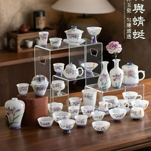 Juego de Té de Alta Gama, Cerámica PUYU Pura, Tazas Pintadas a Mano <span class=keywords><strong>para</strong></span> Parejas, Estilo Clásico Antiguo <span class=keywords><strong>para</strong></span> Degustación y Preparación - Product Image 5