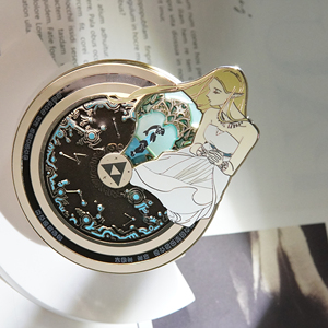 LGC Custom Spinner Design <strong>Anime</strong> Character Enamel Pin Rotatable Stained Glass Magical <strong>Rune</strong> Metal Badge Collectible Gift - Product Image 2