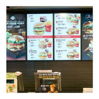 Boîte à lumière ultra-mince pour poster de menu LED A1 A2 de restaurant personnalisée Affichage de boîte à lumière pour publicité Boîte à lumière ultra-mince de table