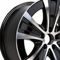 Jantes en alliage d'aluminium AL 18 pouces 5x112, design multi-rayons en maille, noir brillant, vente flash pour Mercedes Benz, adaptable à une large gamme de véhicules