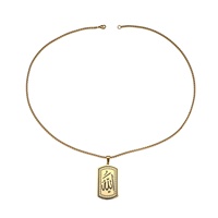 Colgante Musulmán Islámico Árabe con Caligrafía de Allah, Amuleto de Acero Inoxidable, Joyería de Moda para Eid, Venta al por Mayor 2026 para Hombres y Mujeres