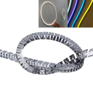 Kustom LED aluminium profil fleksibel Track Aluminium LED Channel Track untuk DIY 6mm 8mm Neon tanda perumahan lampu Linear menginstal