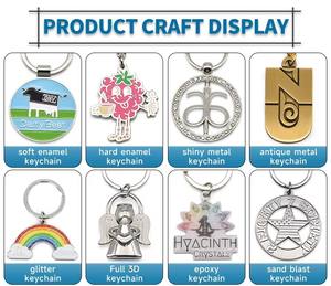 Llavero Metálico con Estampado UV de Estilo Dibujos Animados, Chapado en Plata, con Forma de Manzana y Estatua de la Libertad, para Guardar Monedas, Souvenir/Regalo - Product Image 5