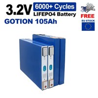 Batterie au phosphate de fer et de lithium prismatique GOTION GX3.2V 105Ah authentique, 3.2V, 6000 cycles, température de fonctionnement de -30 à 60°C