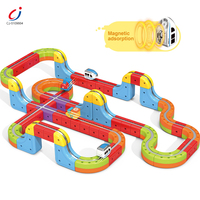 Chengji Electric - Juguetes de Trenes de Alta Calidad, Bloques de Construcción Magnéticos Educativos, Pista de Levitación, Juguete de Coche de Pista