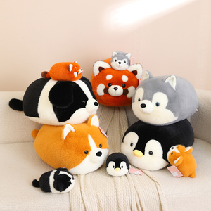 Coussin en peluche doux en forme de pain, oreiller mignon en forme de chat, coussin rond de dessin animé pour canapé, lit, décoration intérieure, vente en gros - Product Image 1