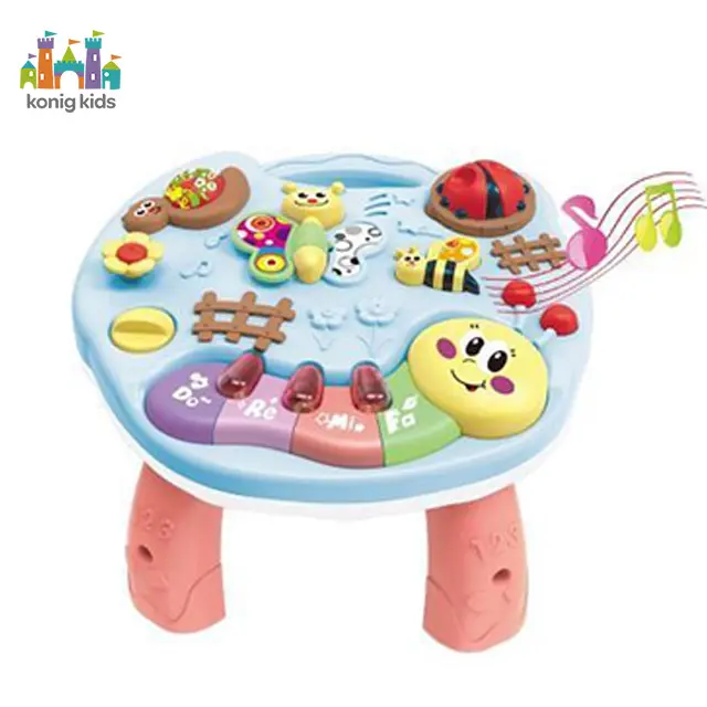 Konig Kids Baby Toys Multi-functional 2 In 1 Early Learning Desk Development Baby Toys Educational educ Table babi toy educ