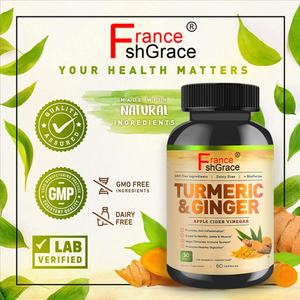 Cápsulas Premium de Cúrcuma con Jengibre Herbal para Apoyar la Salud Inmunológica para Mujeres y Hombres, Suplemento de Cúrcuma - Product Image 4