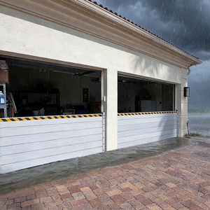 Panneau de protection contre les inondations en aluminium de 1,6 mm, réutilisable et facile à installer, pour porte de garage, barrière anti-inondation pour la protection de la maison - Product Image 1