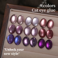 Vernis à ongles gel UV XEIJAYI Purple Cat Eye 9 pièces, norme européenne, sans TPO, OEM ODM, fournitures pour ongles en gros