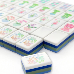Fichas de Mahjong Personalizadas Moonlight, 160 Cartas, Acrílico Azul de Alta Calidad, 4 Capas, Juego de Mahjong Americano, Casino, Juego de Azar, Póker - Product Image 3