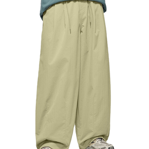 Pantalon Harem Décontracté Américain Unisexe à Fermeture Éclair Droite, Mi-lourd, Taille Moyenne, Tendance 2026 - Product Image 1