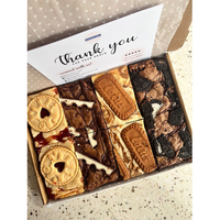 Boîte d'emballage de luxe personnalisée pour brownies au chocolat assortis, avec séparateur, pour pâtisserie, finition mate pour sushi