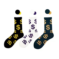 Chaussettes d'été en gros d'usine, antibactériennes, antidérapantes, jetables, à motif lettres, chaussettes de mode pour hommes, chaussettes personnalisées
