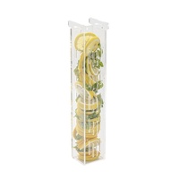 Premium 3 Gallon Acryl dranken dispenser, transparante drankenhouder met infuuscompartiment voor restaurants