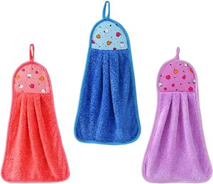 New Knitted Antimicrobial Quick-Dry Microfiber <b>Hand</b> <b>Towel</b> Hanging Absorbent Soft Household Use - Product Image 1