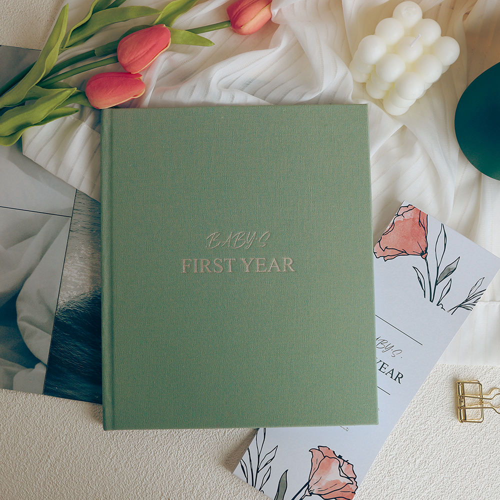 Couverture en lin avec reliure parfaite