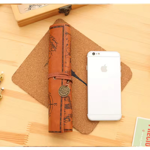 Estuche para Lápices con Diseño Retro de Rollo de Tesoro, Bolsa para Lápices de Gran Capacidad, Suministros de Papelería Escolar, Almacenamiento, Regalo para Fiestas en Casa - Product Image 2