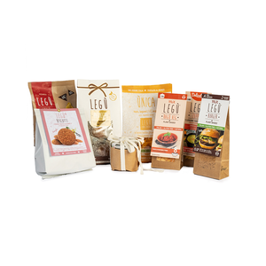 Set di Utensili da Cucina Legu Premium per Pasti Vegetali Sani con Ingredienti Naturali Senza Glutine Italiani - Product Image 1