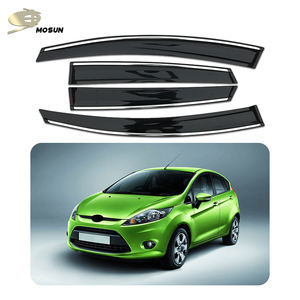 Pare-soleil de fenêtre MOSUN pour <span class=keywords><strong>FORD</strong></span> <span class=keywords><strong>FIESTA</strong></span> HB Hatchback 2009-2017, chrome, déflecteur de vent, pare-pluie - Product Image 1