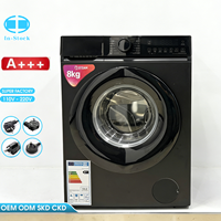 In Stock for Immediate Shipment 8kg <strong>Washing</strong> <strong>Machine</strong> with Dryer Automatic Front Load Fully Household Laundry Clothes Appliances